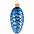 Елочная игрушка «Шишка», синяя с логотипом  заказать по выгодной цене в кибермаркете AvroraStore