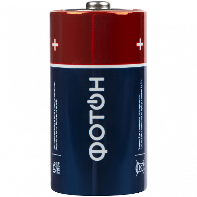 Батарейка щелочная «Фотон», LR14 с логотипом  заказать по выгодной цене в кибермаркете AvroraStore
