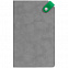 Ежедневник Corner, недатированный, серый с зеленым с логотипом  заказать по выгодной цене в кибермаркете AvroraStore