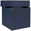 Коробка Cube S, синяя с логотипом  заказать по выгодной цене в кибермаркете AvroraStore