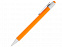 Ручка шариковая Athens черные чернила, оранжевый с логотипом  заказать по выгодной цене в кибермаркете AvroraStore