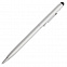 Шариковая ручка Touch Tip, серебристая с логотипом  заказать по выгодной цене в кибермаркете AvroraStore