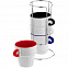 Набор кружек Inset с подставкой, разноцветный с логотипом  заказать по выгодной цене в кибермаркете AvroraStore