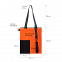 Шоппер Superbag Color (оранжевый с чёрным) с логотипом  заказать по выгодной цене в кибермаркете AvroraStore