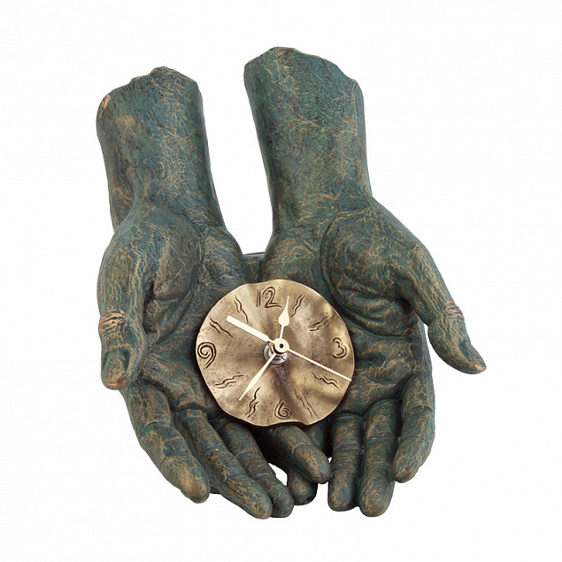 Скульптура "Время в твоих руках" с логотипом  заказать по выгодной цене в кибермаркете AvroraStore