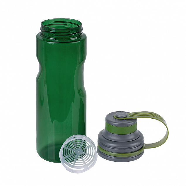 Спортивная бутылка для воды, Cort, 670 ml, зеленая с логотипом  заказать по выгодной цене в кибермаркете AvroraStore