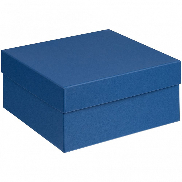 Коробка Satin, большая, синяя с логотипом  заказать по выгодной цене в кибермаркете AvroraStore