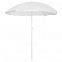 Зонт пляжный Mojacar, белый с логотипом  заказать по выгодной цене в кибермаркете AvroraStore