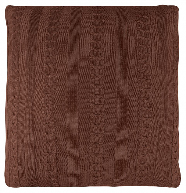 Подушка Comfort, темно-коричневая (кофейная) с логотипом  заказать по выгодной цене в кибермаркете AvroraStore