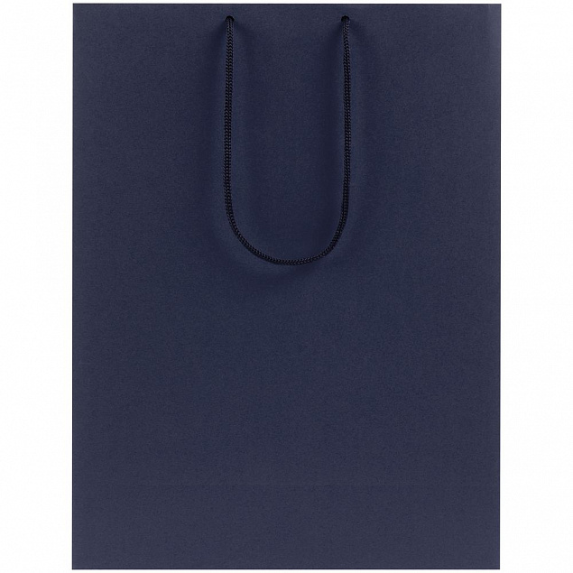Пакет бумажный Porta XL, темно-синий с логотипом  заказать по выгодной цене в кибермаркете AvroraStore