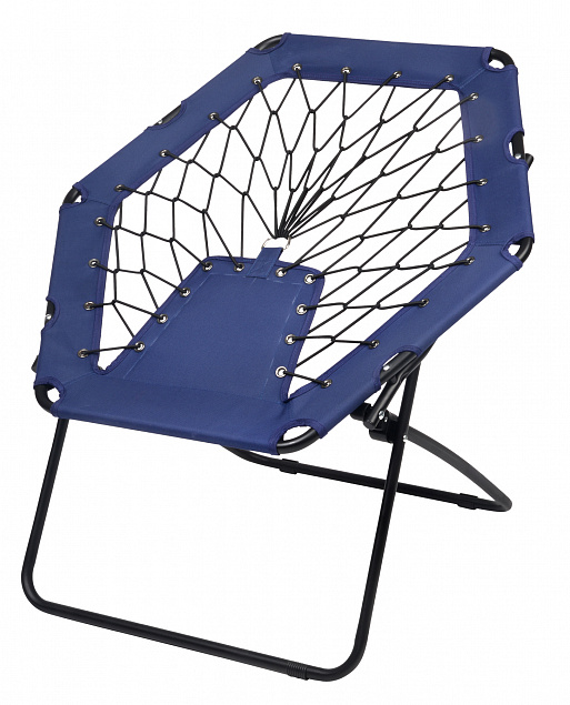 Складное кресло CHILL OUT, черный, синий с логотипом  заказать по выгодной цене в кибермаркете AvroraStore