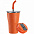 Термостакан Sapporo, оранжевый с логотипом  заказать по выгодной цене в кибермаркете AvroraStore