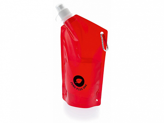 Емкость для питья Cabo с карабином, объем 600 мл с логотипом  заказать по выгодной цене в кибермаркете AvroraStore