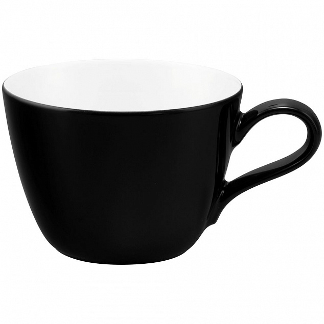 Кофейная пара Life Fashion, черная с логотипом  заказать по выгодной цене в кибермаркете AvroraStore