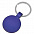 Брелок  "Круг", синий, 3,7х3,7х0,1 см, металл с логотипом  заказать по выгодной цене в кибермаркете AvroraStore