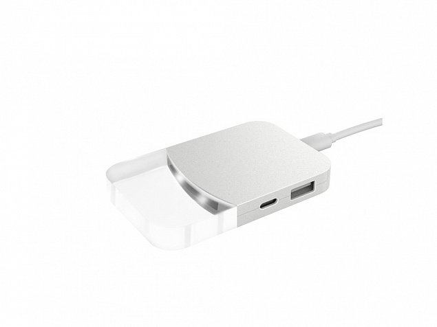 USB хаб Mini iLO Hub с логотипом  заказать по выгодной цене в кибермаркете AvroraStore