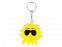 Брелок-рулетка «Солнце», 1м с логотипом  заказать по выгодной цене в кибермаркете AvroraStore
