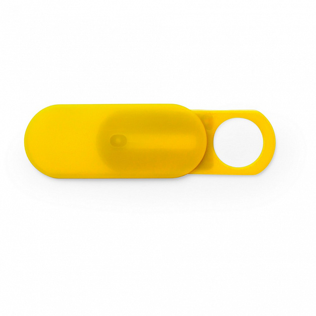 Блокиратор веб-камеры,желтый с логотипом  заказать по выгодной цене в кибермаркете AvroraStore