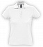 Рубашка поло женская PASSION 170, белая с логотипом  заказать по выгодной цене в кибермаркете AvroraStore