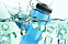 Спортивная бутылка Pinnacle Sports, голубая с логотипом  заказать по выгодной цене в кибермаркете AvroraStore