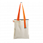 Шоппер Superbag (неокрашенный с оранжевым) с логотипом  заказать по выгодной цене в кибермаркете AvroraStore