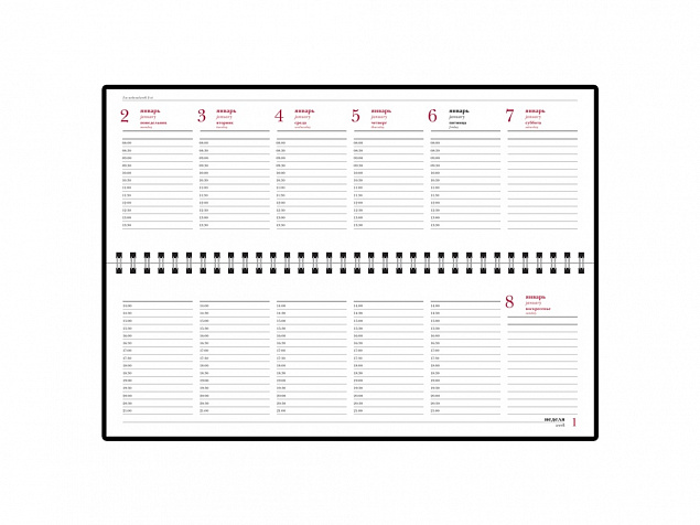 Планинг датированный «Ideal New» на 2024 год с логотипом  заказать по выгодной цене в кибермаркете AvroraStore
