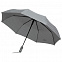 Зонт складной Hard Work, серый с логотипом  заказать по выгодной цене в кибермаркете AvroraStore