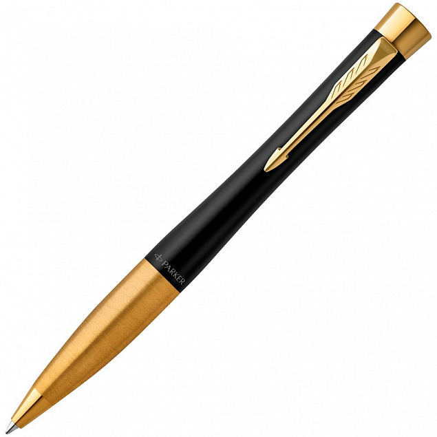 Ручка шариковая Parker Urban Twist Black GT с логотипом  заказать по выгодной цене в кибермаркете AvroraStore