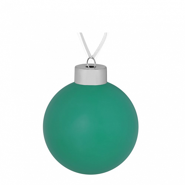 Елочный шар Colour, 8 см, зеленый с логотипом  заказать по выгодной цене в кибермаркете AvroraStore