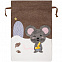 Мешок для подарков Noel, с мышкой с логотипом  заказать по выгодной цене в кибермаркете AvroraStore