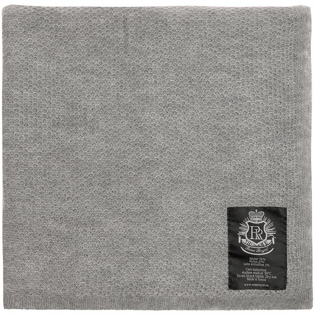 Плед Medley, серый с логотипом  заказать по выгодной цене в кибермаркете AvroraStore