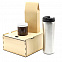 Подарочный набор Ирвин, серебристый (черный чай, мед с фундуком и какао) с логотипом  заказать по выгодной цене в кибермаркете AvroraStore