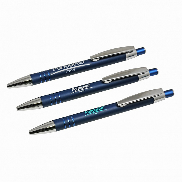 Шариковая ручка Avenue, синяя с логотипом  заказать по выгодной цене в кибермаркете AvroraStore