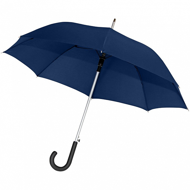 Зонт-трость Alu AC, темно-синий с логотипом  заказать по выгодной цене в кибермаркете AvroraStore