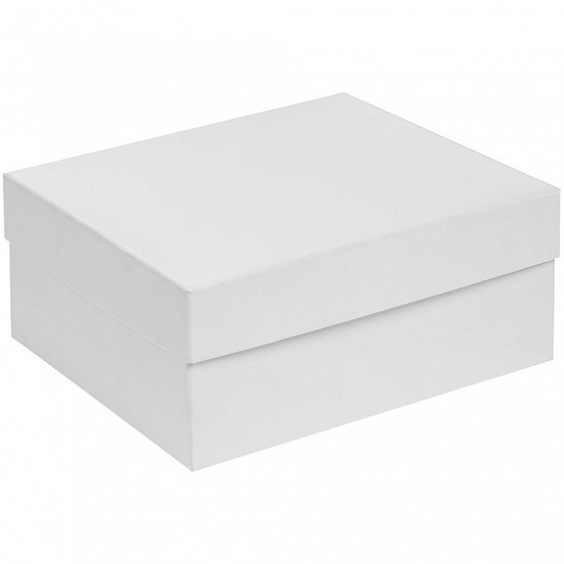 Коробка Satin, большая, белая с логотипом  заказать по выгодной цене в кибермаркете AvroraStore