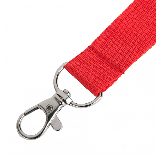 Ланъярд NECK, красный, полиэстер, 2х50 см с логотипом  заказать по выгодной цене в кибермаркете AvroraStore