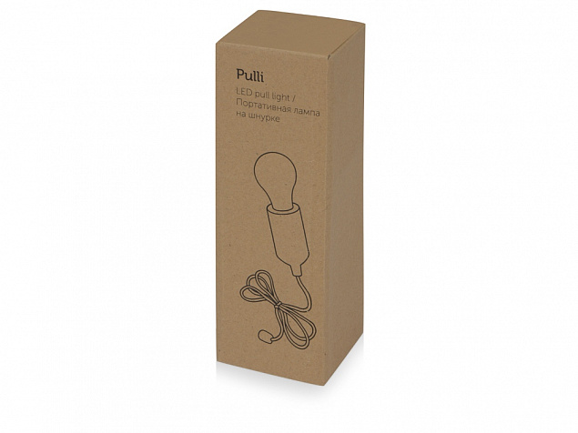 Портативная лампа на шнурке Pulli с логотипом  заказать по выгодной цене в кибермаркете AvroraStore