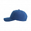 Бейсболка FIJI, 5 клиньев, 100 % переработанный полиэстер, липучка, синий с логотипом  заказать по выгодной цене в кибермаркете AvroraStore