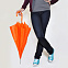 Зонт-трость с пластиковой ручкой, механический с логотипом  заказать по выгодной цене в кибермаркете AvroraStore