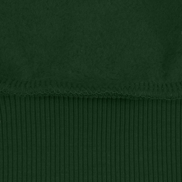 Толстовка с капюшоном на молнии Unit Siverga Heavy, темно-зеленая с логотипом  заказать по выгодной цене в кибермаркете AvroraStore