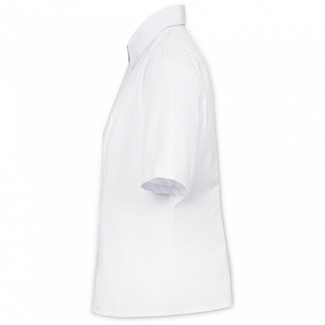Рубашка женская с коротким рукавом Collar, белая с логотипом  заказать по выгодной цене в кибермаркете AvroraStore