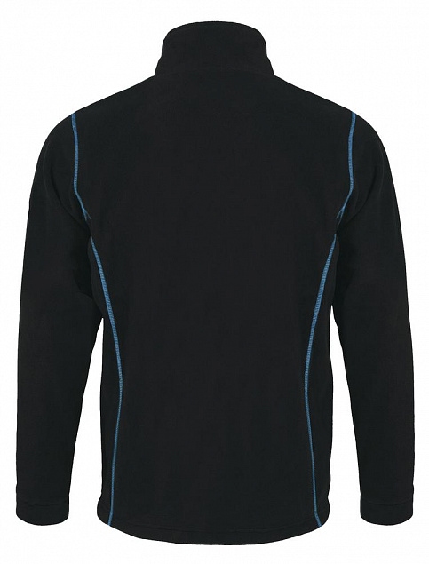 Куртка мужская NOVA MEN 200, черная с ярко-голубым с логотипом  заказать по выгодной цене в кибермаркете AvroraStore