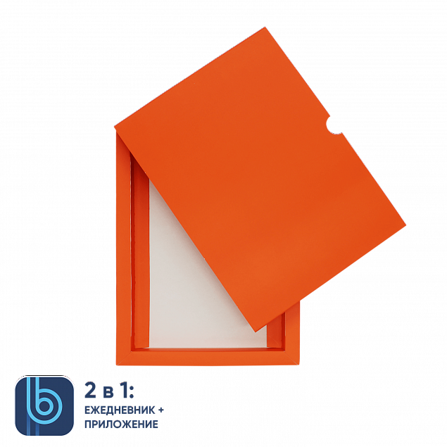 Коробка под ежедневник Bplanner (оранжевый) с логотипом  заказать по выгодной цене в кибермаркете AvroraStore