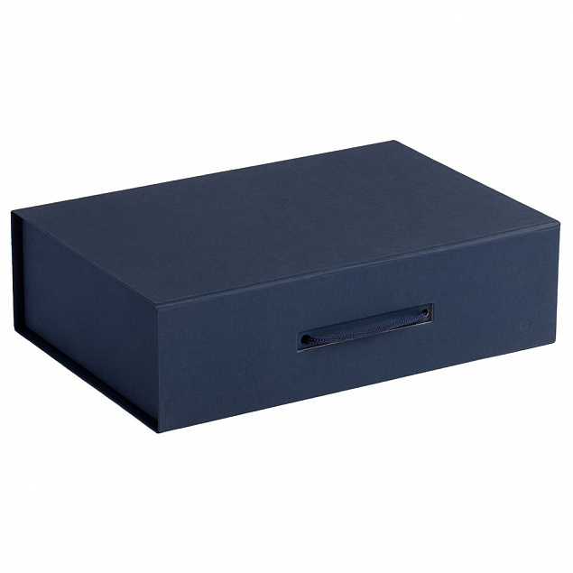 Коробка Case, подарочная, синяя с логотипом  заказать по выгодной цене в кибермаркете AvroraStore