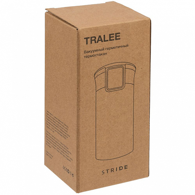 Термостакан Tralee, белый с логотипом  заказать по выгодной цене в кибермаркете AvroraStore