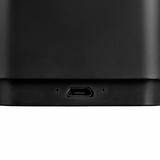 Беспроводная колонка с подсветкой логотипа Glim, черная с логотипом  заказать по выгодной цене в кибермаркете AvroraStore
