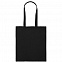Холщовая сумка Basic 105, черная с логотипом  заказать по выгодной цене в кибермаркете AvroraStore