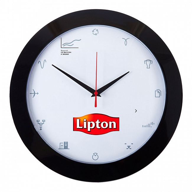 Настенные часы с логотипом на заказ 