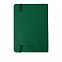Блокнот SHADY JUNIOR с элементами планирования,  А6, зеленый, кремовый блок, темно-зеленый обрез с логотипом  заказать по выгодной цене в кибермаркете AvroraStore
