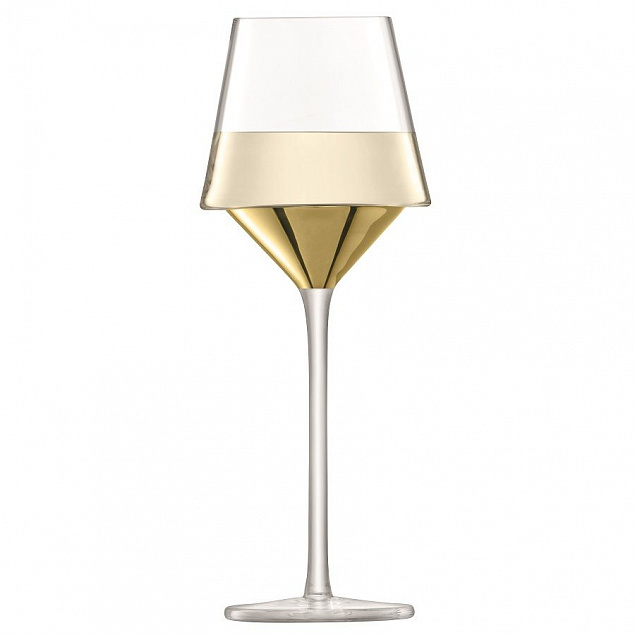 Набор бокалов для вина Space, золотистый с логотипом  заказать по выгодной цене в кибермаркете AvroraStore